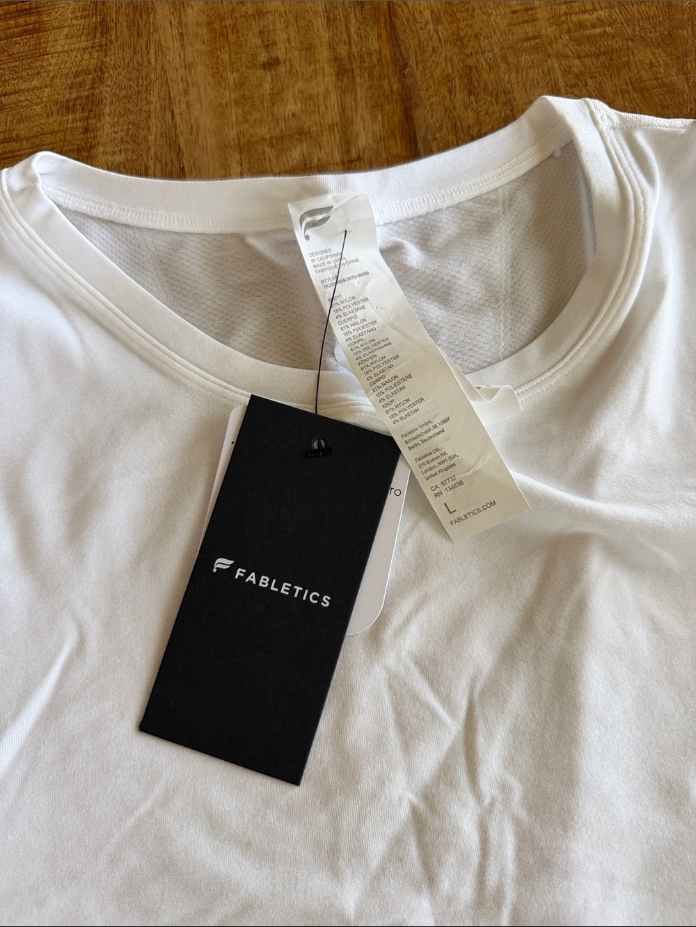 Fabletics White Racerback Tank - Picture 2 of 4